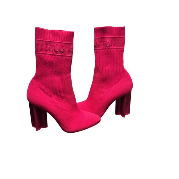 Louis Vuitton Silhouette Ankle Boot Pink Size 37 - Picture 10 of 13